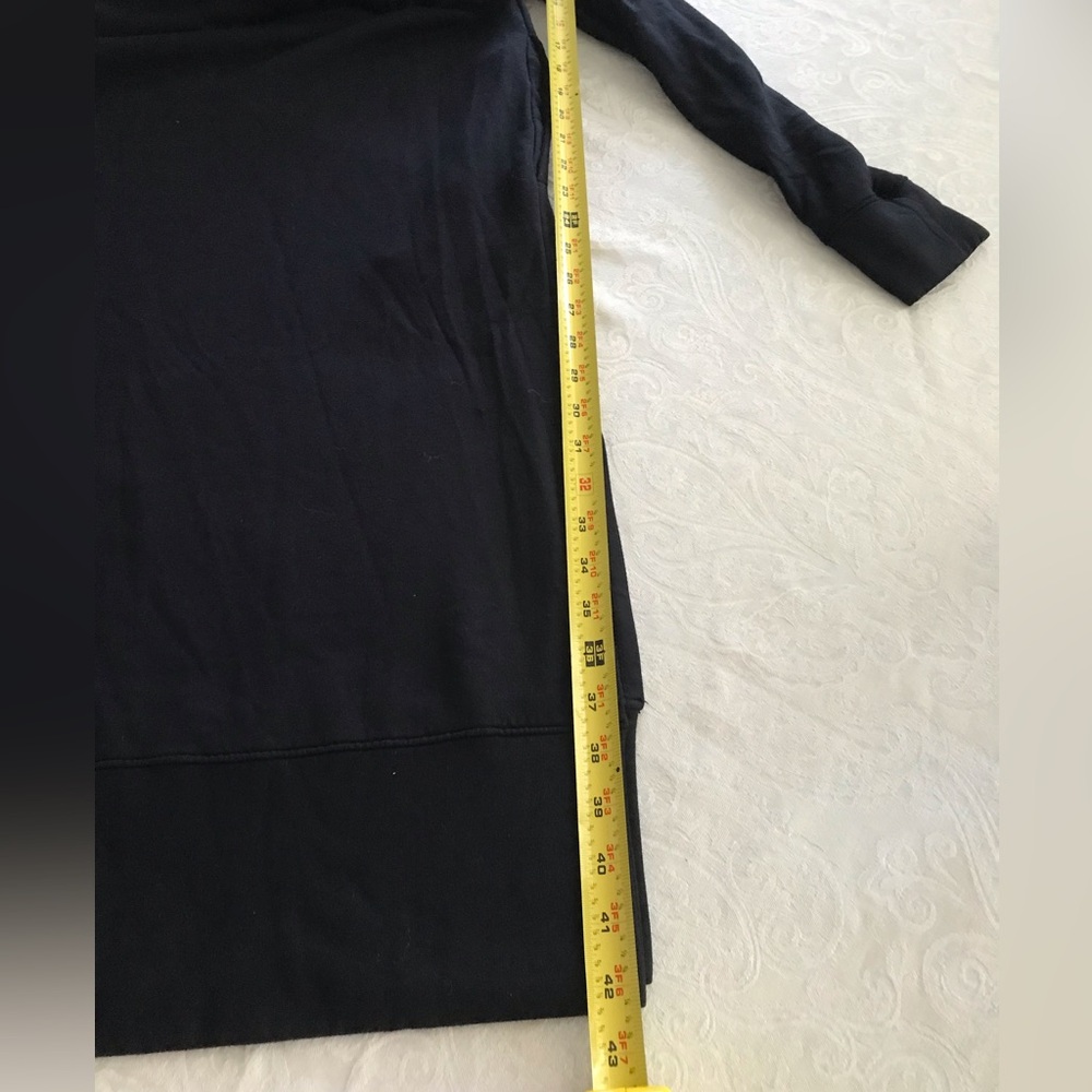 NWT Anthropologie Stateside Softest Fleece Hoodie Maxi Dress Black SZ XS - Picture 10 of 13